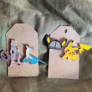 Set Of 4 Pokémon Pins